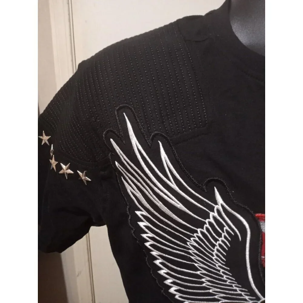 New Heritage America NWT True Heritage Graphic T-Shirt Men Medium M Eagle - Picture 5 of 11